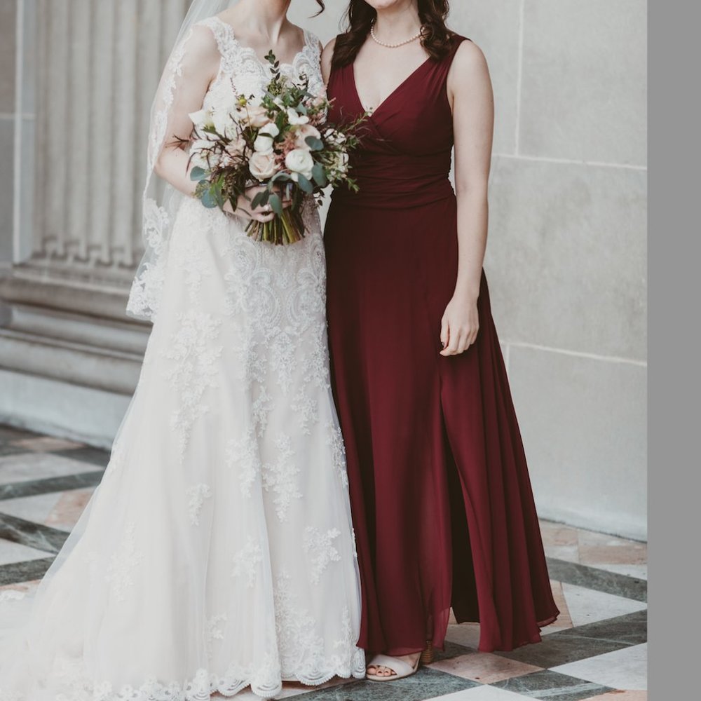 David’s Bridal bridesmaid dress